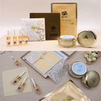 Ensemble de soins quotidiens pour la peau au sérum et aux ampoules de luxe professionnel Gold Therapy, cosmétique coréen RuFei, kits de masques faciaux en feuille d'or 24K