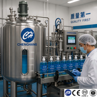 Homogénéisateur à cisaillement élevé, cuve de mélange émulsifiante en acier inoxydable, cuve de mélange sous vide sanitaire, OEM, certifié ASME CE