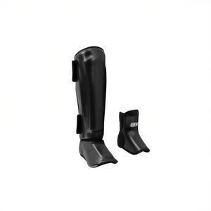 Protectores de Piernas para Boxeo, Color Negro, 2 Piezas - Product Image 1