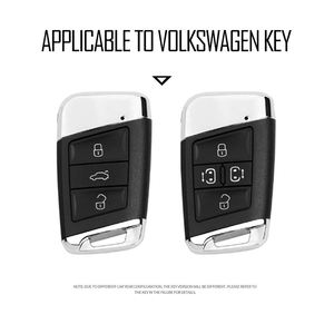 Funda de Metal para llave de coche, funda para VW Volkswagen Magotan GTE Passat B8 CC <span class=keywords><strong>Arteon</strong></span> para Skoda Fabia Superb A7 Kodiaq, accesorios - Product Image 2