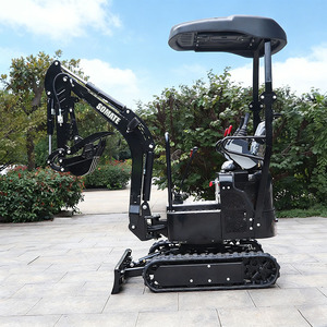 Mini-excavatrice sur chenilles jaune/verte China Somate, moteur CE EURO5 EPA, boîte de vitesses PLC, garantie 1,5 an, godet court de 0,02 m - Product Image 1