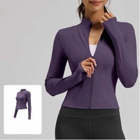 Hauts de sport pour femmes à séchage rapide, légers, coupe-vent, respirants, ajustés, avec logo personnalisé, pour la course à pied, la gym, le fitness et le yoga
