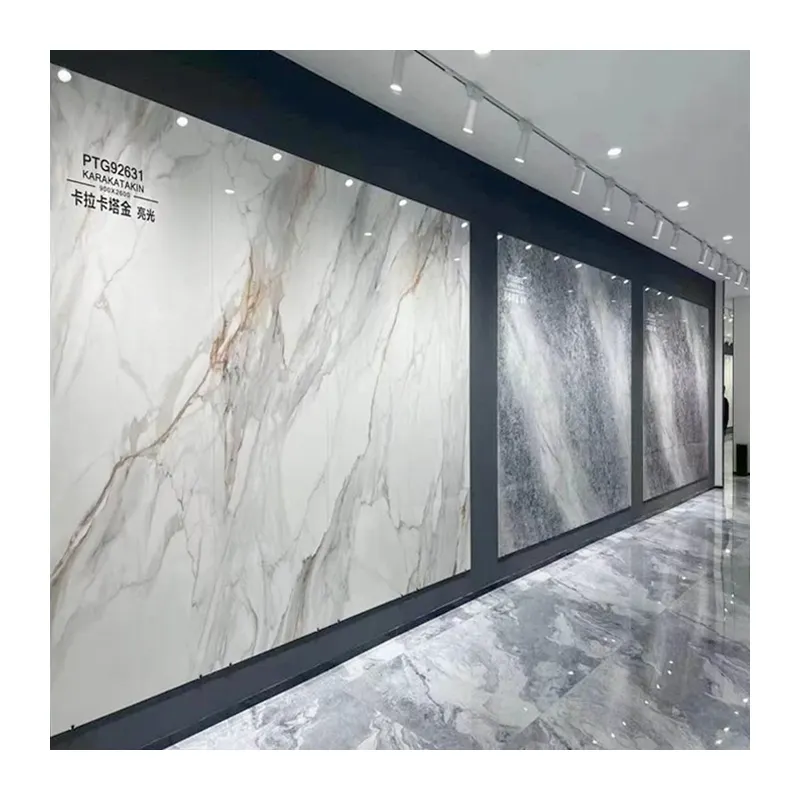 PVC Plastic Materials UV Marble Wall Panel / Board / Sheet