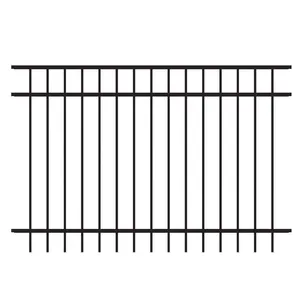 Garden modern gates and fences panels for front yards steel outdoor steel fence metal fence panels iron