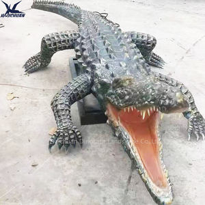 Modèle d'animal animatronique crocodile grandeur nature fabriqué en Chine à Zigong pour <span class=keywords><strong>zoo</strong></span> et parc aquatique - Product Image 2