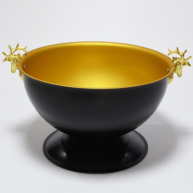 Deer ear low seat black gold