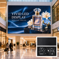 Écran d'affichage vidéo LED intérieur commercial haute luminosité, écran numérique couleur pour la publicité dans les centres commerciaux