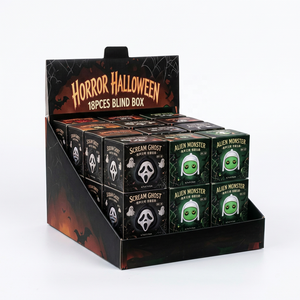 Llavero de Fantasma Impreso en 3D para Halloween, Caja Sorpresa, Juguete Creativo Antiestrés con Botón, Decoración de Escritorio Espeluznante y Adorable para Niños y Adultos - Product Image 2