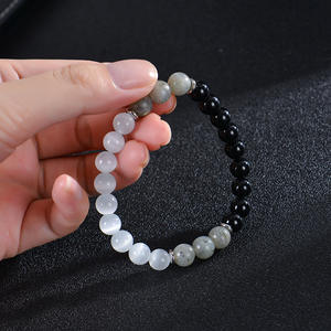 <span class=keywords><strong>JD</strong></span> GEMS Vente en gros Bracelet perlé à 7 chakras Pierre pour la méditation Équilibre énergétique et bien-être Bijoux de guérison tissés à la main - Product Image 3