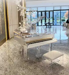 Piano comercial de alto nível para hotéis, piano de cristal série Dream, piano de performance automática, aceita OEM