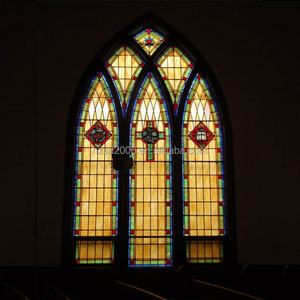 ออกแบบกระจกสีทิฟฟานี่แบบกำหนดเองสำหรับประตูหรือหน้าต่างโบสถ์ในจีน - Product Image 5