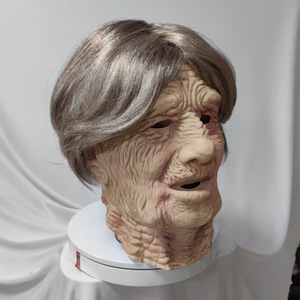 Máscara de Látex de Anciana, Material de Emulsión, Accesorio para Disfraz de Halloween, Accesorio para Fiesta DIY - Product Image 2