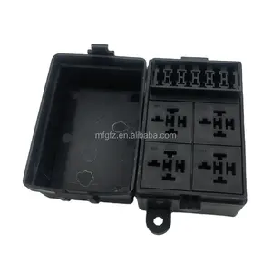 Automotive 6 way fuse box relay module with 4 relay sockets fuse electrical boxes