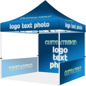 Tente pliante avec impression de logo personnalisé, design personnalisé, tente pop-up pour salon professionnel, activités de marque et ventes de produits - Product Image 1