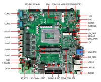 Motherboard Kelas Industri Baru K-Q37MV Antarmuka IDE Kanal Ganda Mendukung 4K Ultra-HD
