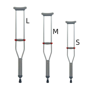 Béquilles sous-bras en aluminium durables, ergonomiques et légères pour l'aide à la marche à domicile, la santé et la mobilité quotidienne des utilisateurs - Product Image 2
