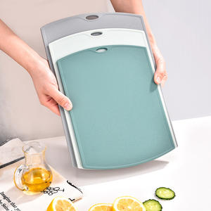 Ensemble de planches à découper en plastique rectangulaires, 3 pièces, pour la cuisine, lavables au lave-vaisselle, pour la préparation des fruits et de la viande - Product Image 2