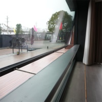 Ventanas de Aluminio con Aislamiento Térmico y Diseño de Soldadura sin Costuras de Alta Gama Personalizadas, con Sensor de Lluvia para Balcón