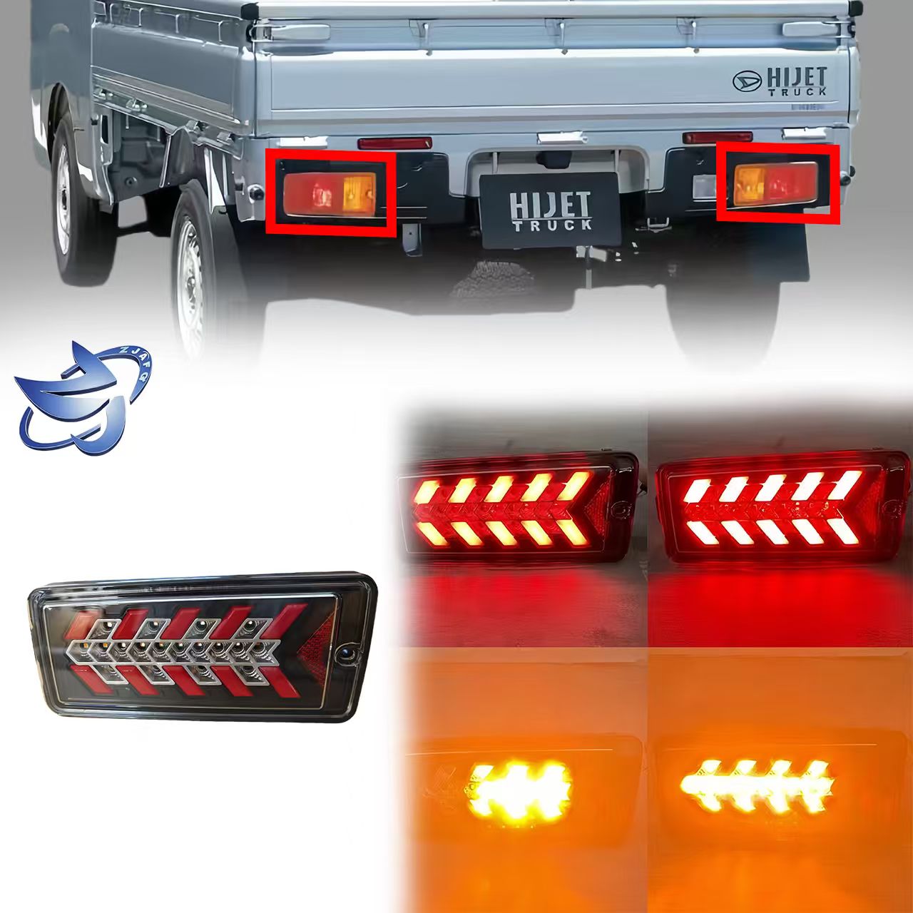Daihatsu Hijet Tail Lights - LED 12V Waterproof Rear Lamps