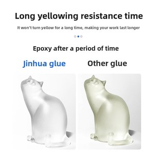 Résine époxy auto-défoaming à haute transparence, facile à utiliser pour l'artisanat et le moulage DIY ; Colle à résine AB, fabricant OEM - Product Image 3