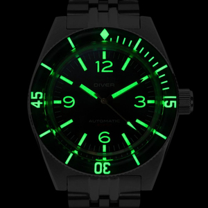 Reloj de Buceo Retro para Hombre de 200M, con Logotipo Personalizado OEM ODM, NH35 Automático, 39mm, Acero Inoxidable, Brazalete Jubilee Vintage, Estilo Deportivo - Product Image 4
