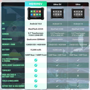 Maxisys autel maxis909ev s909 ב-מתח גבוה מערכת ניתוח כלי סורק obd2 - Product Image 2