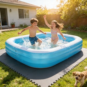Alfombrilla de Espuma Aislante para Jacuzzi, <span class=keywords><strong>Protector</strong></span> de <span class=keywords><strong>Suelo</strong></span> Antideslizante para <span class=keywords><strong>Piscina</strong></span> Inflable Portátil, Accesorios para Jacuzzi al Aire Libre - Product Image 1