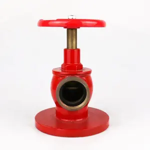 Dn50 Messing Materiaal Rood Schilderij Haakse Hydrantklep