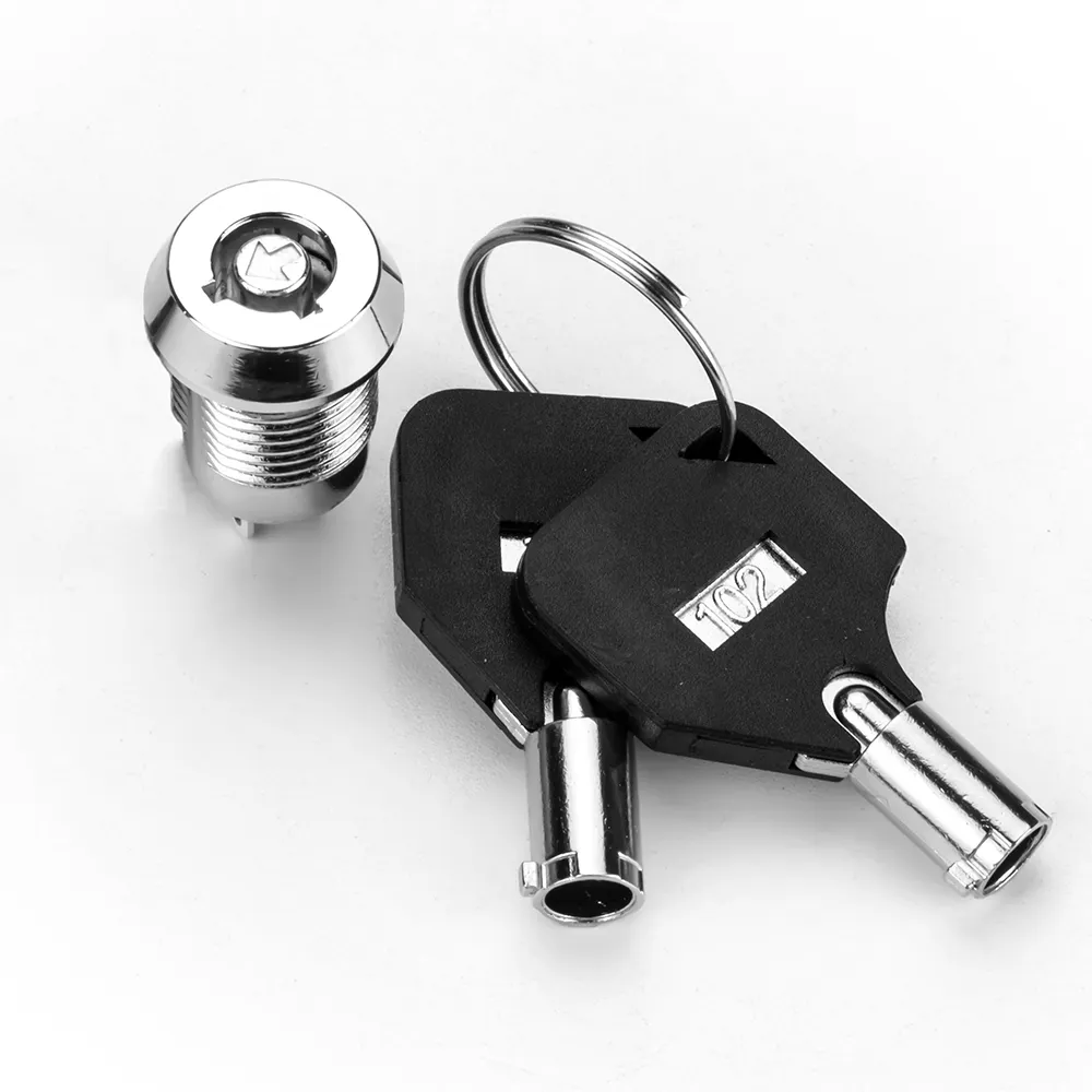 Keylock 12 мм SPST ВКЛ-ВЫКЛ 2-контактный терминал электрический ключ переключатель Cam Lock