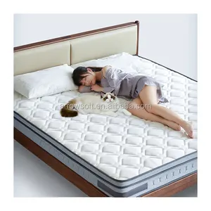 king or queen size gel memory natural latex foam silence and individual anti fatigue compress pocket spring mattress
