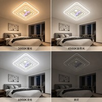 Plafonnier LED Magpie Lucky Square de Zhongshan, 3 couleurs à intensité variable, panneau Magpie Plum Blossom pour salon et bureau