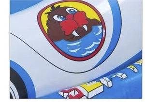 Bouée de bain pour enfants en forme de volant de voiture, pour bébés, avec siège, pour la baignade, en caoutchouc épaissi, logo personnalisé - Product Image 2