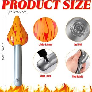 निकोरो थोक मूल्य 16 इंच inflatable हैंडहोल्ड टॉर्च प्रोप खेल चीफ्स उच्च गुणवत्ता वाली टॉर्च स्टिक पार्टी आपूर्ति - Product Image 2