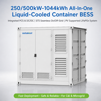 Sistem Penyimpanan Energi VoltaNest 10ft Liquid Cooled BESS Container 250KW 500KW 1MWh untuk Mikrogrid dan Cadangan Daya Jaringan Listrik