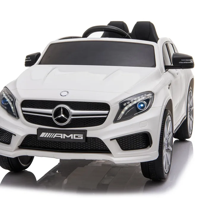 Licensed 12V 7A Battery 2 seats Operated 4 wheels Benz Electric Car for kids to drive