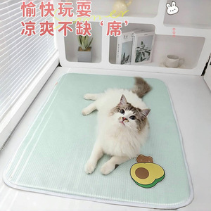 <b>Cat</b> <b>Cooling</b> Mat Rectangle Summer Pet Mat <b>Cooling</b> <b>Pad</b> For <b>Cats</b> Sleeping Mat With Avocado Design - Product Image 1