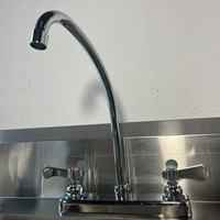Robinet de lavabo commercial de haute qualité, double trou, moderne, en acier inoxydable 304, robinets de cuisine pour robinets de cuisine