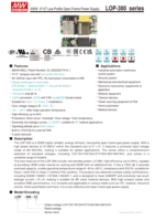 Meanwell Série LOP 300W 4 "* 2" Alimentation à cadre ouvert à profil bas LOP-300 12V 15V 18V 24V 27V 30V 36V 48V 54V Mean Well
