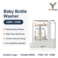 YOOHAN Robot culinaire pour bébé, Lave-biberons, Stérilisateur et Sécheur 4-en-1, Nettoyeur de biberons électrique 100-110V Prise UE pour crèche et garderie