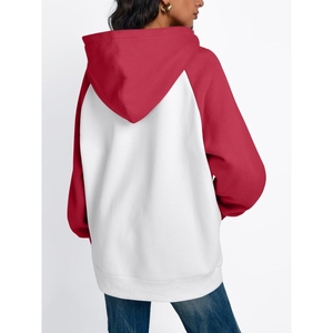 Sudadera con Capucha Degradada para Mujer, Manga Larga, Tejida, Informal, con Bolsillos, para Otoño, Largo Regular, 100% Algodón - Product Image 4