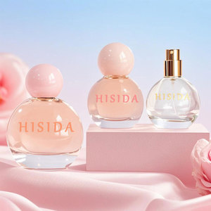 ขวดน้ำหอมทรงกลมเปล่าสีใสขนาด30มล. 50มล. 100มล. ขวดแก้วทรงจีบพร้อมฝาบอล - Product Image 4