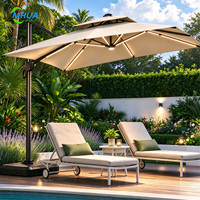 Parasol de marché commercial imperméable pour jardin extérieur