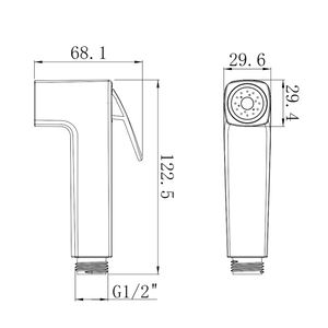 Spray <span class=keywords><strong>per</strong></span> <span class=keywords><strong>doccia</strong></span> bidet a forma quadrata a funzione singola <span class=keywords><strong>per</strong></span> bagno, bagno <span class=keywords><strong>per</strong></span> animali domestici, <span class=keywords><strong>sciacquone</strong></span> - Product Image 4