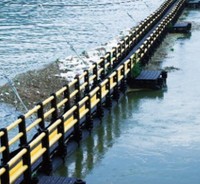 Barrière anti-débris auto-flottante en HDPE haute résistance, durable, avec une durée de vie de 20 ans pour la protection des barrages