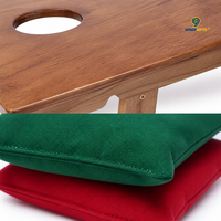 Ensemble de jeu de Cornhole pliable professionnel, édition Noël, en bois massif de qualité supérieure, avec logo personnalisé