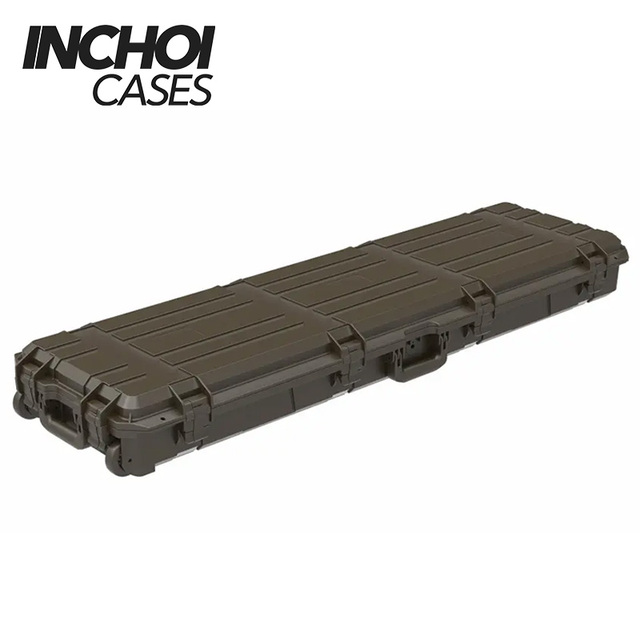 Factory Good Quality Gun Case PP Case IP67 Waterproof Shockproof Outdoor Rugged Hard Plastic Case With Wheel Hunting Box