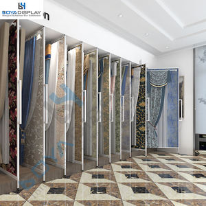 Support d'affichage de rideaux coulissants en métal de taille personnalisée, type tournant, autocollant, support d'affichage de papier peint pour salle d'exposition - Product Image 6