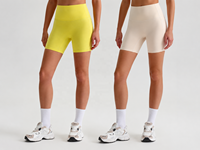 Short de sport pour femme, couleur unie, doux, avec poches latérales, pour le cyclisme, l'entraînement complet, le jogging, la taille haute, le yoga