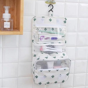 Pas cher grand stockage de toilette maquillage pendaison polyester imprimé mignon sac - Product Image 3