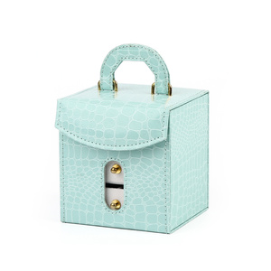 Custom Pull Out Earing Wholesale Velvet Sliding <b>Gift</b> Big Portable Drawer Leather <b>Boxes</b> Jewelry Packaging Bag Pouch and Box - Product Image 2